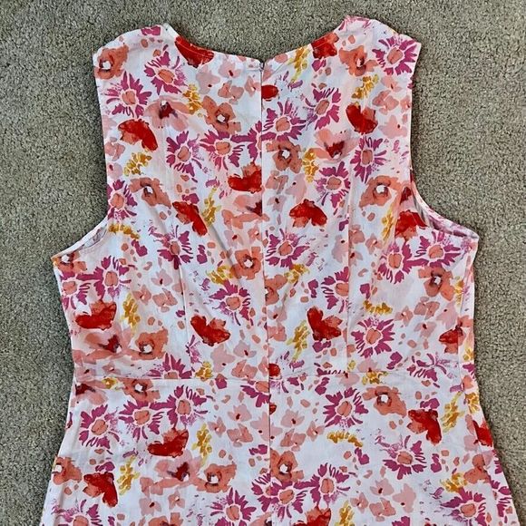 CHLOE + RENE Size Large Sun Dress Maxi Cutout Short Sleeve Floral Multi - NEW - Picture 12 of 16